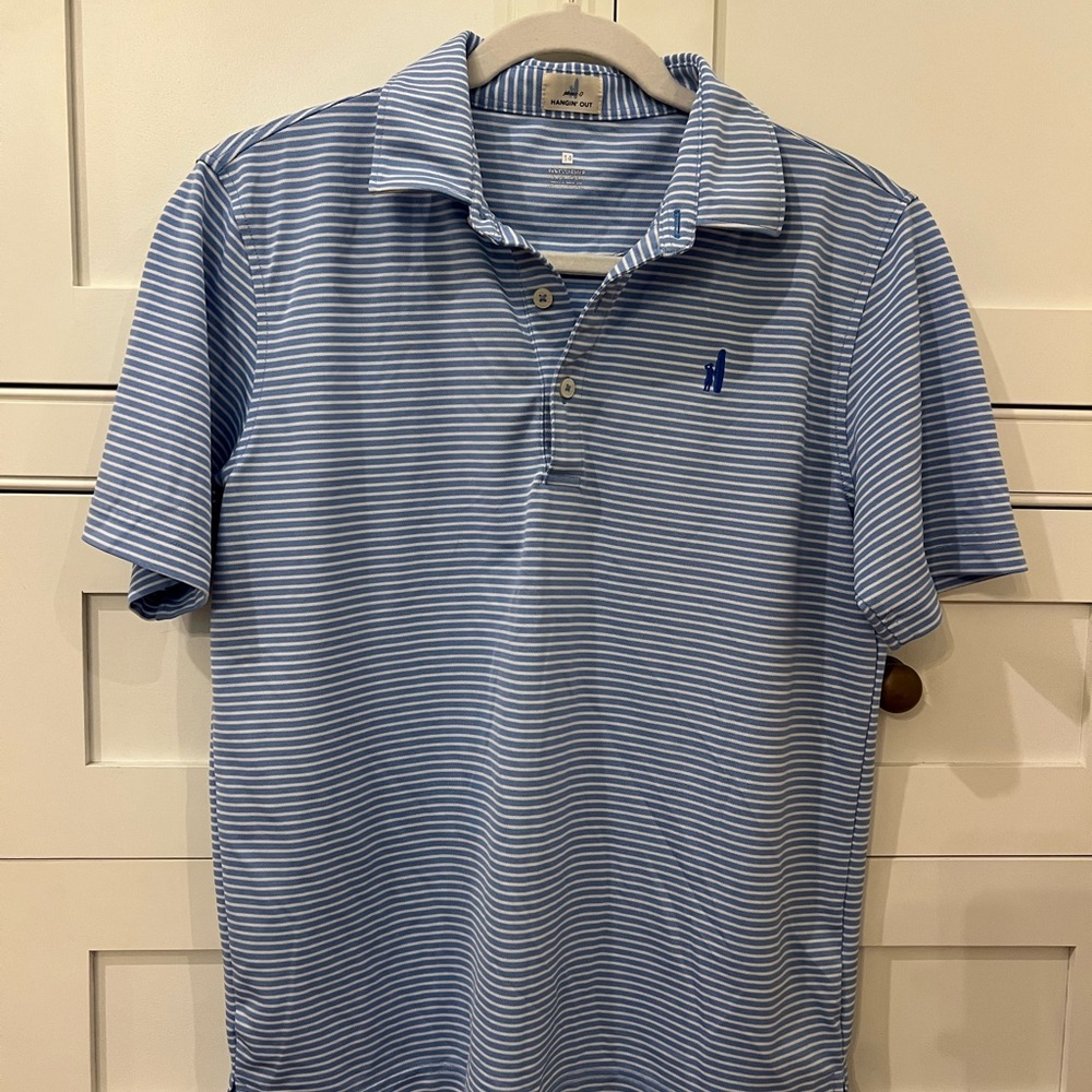 Boy’s Blue Striped Polo Shirt